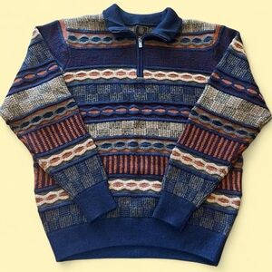American Vintage Multicolor Zip-Up Sweater